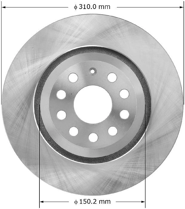 Disc Brake Rotor BENDIX PREMIUM DRUM AND ROTOR 8667-PRT5958