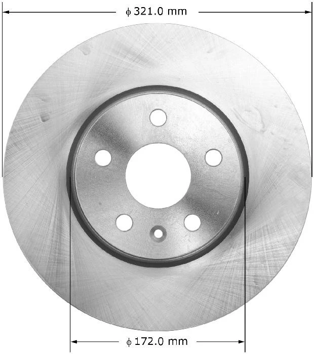 Disc Brake Rotor BENDIX PREMIUM DRUM AND ROTOR 8667-PRT5973