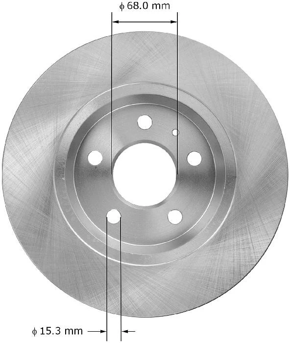 Disc Brake Rotor BENDIX PREMIUM DRUM AND ROTOR 8667-PRT5993 for 2019 Audi A4