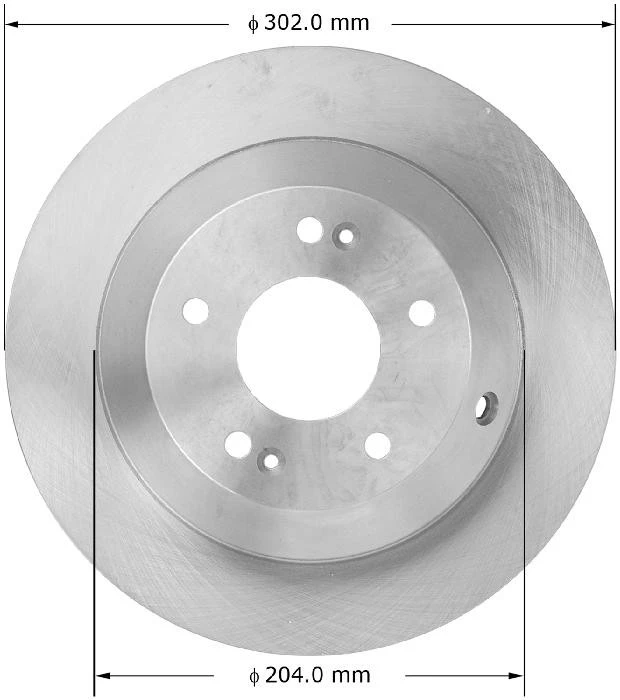 Disc Brake Rotor BENDIX PREMIUM DRUM AND ROTOR 8667-PRT6037
