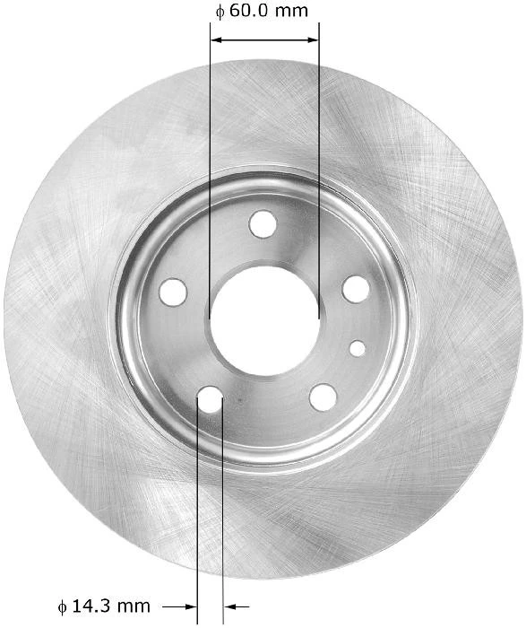 Disc Brake Rotor BENDIX PREMIUM DRUM AND ROTOR 8667-PRT6063