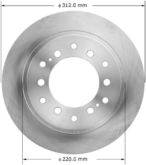 Disc Brake Rotor BENDIX PREMIUM DRUM AND ROTOR 8667-PRT6067