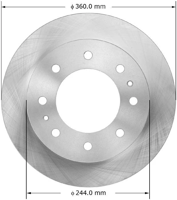 Disc Brake Rotor BENDIX PREMIUM DRUM AND ROTOR 8667-PRT6075