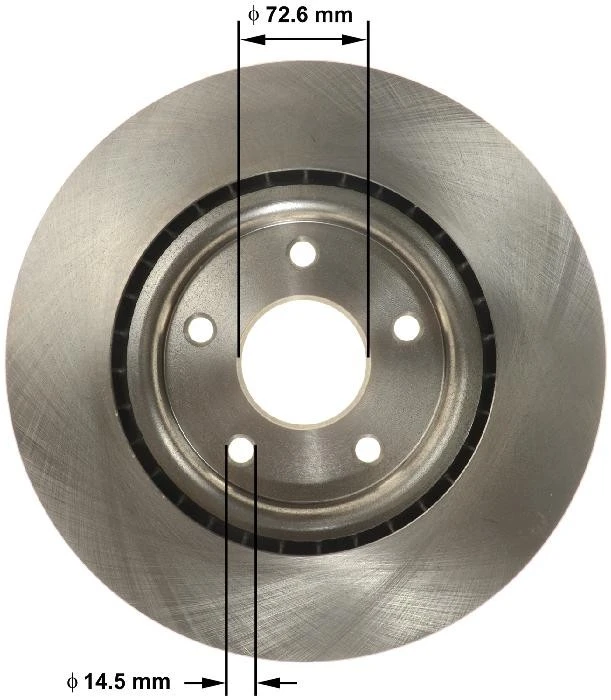 Disc Brake Rotor BENDIX PREMIUM DRUM AND ROTOR 8667-PRT6170