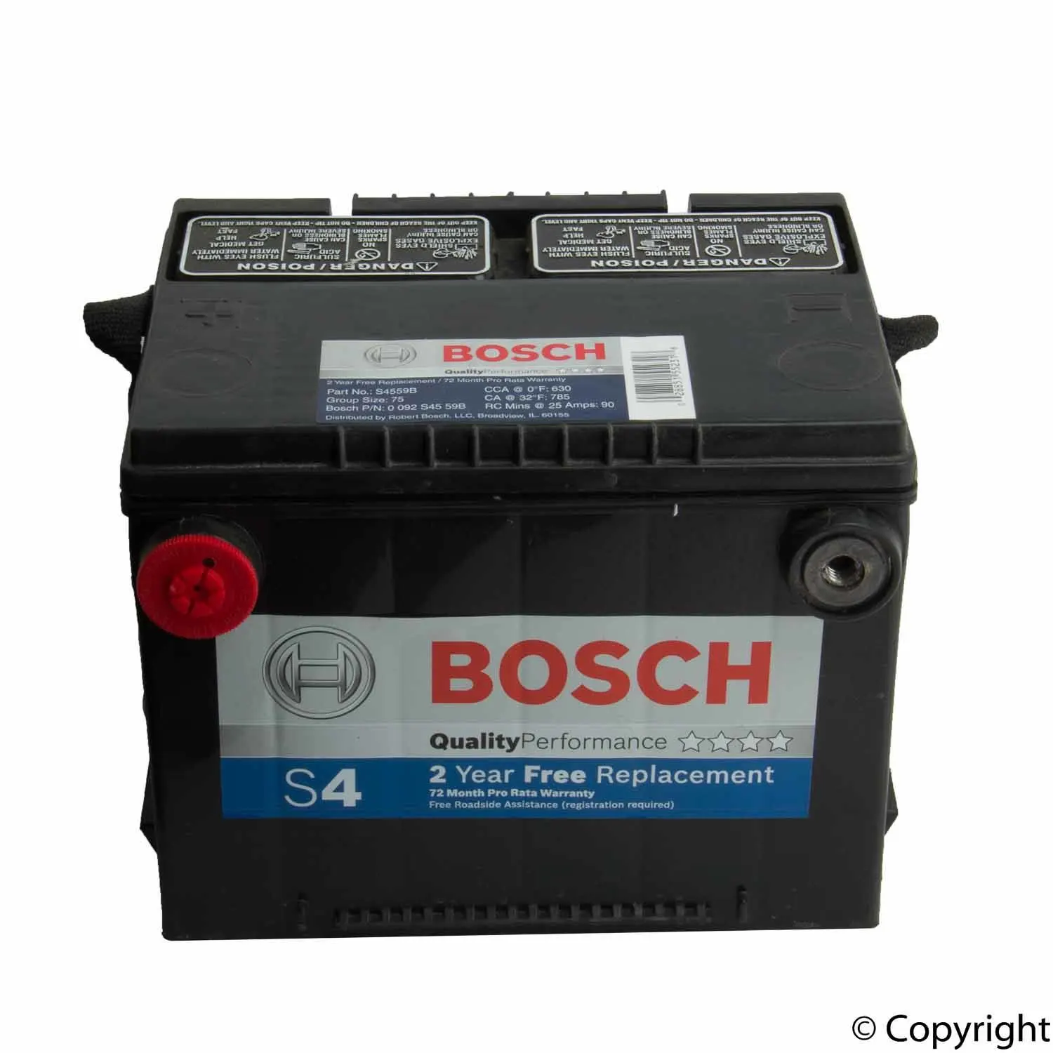 Bosch Quality Performance Starter Battery Bosch 284-S4559B
