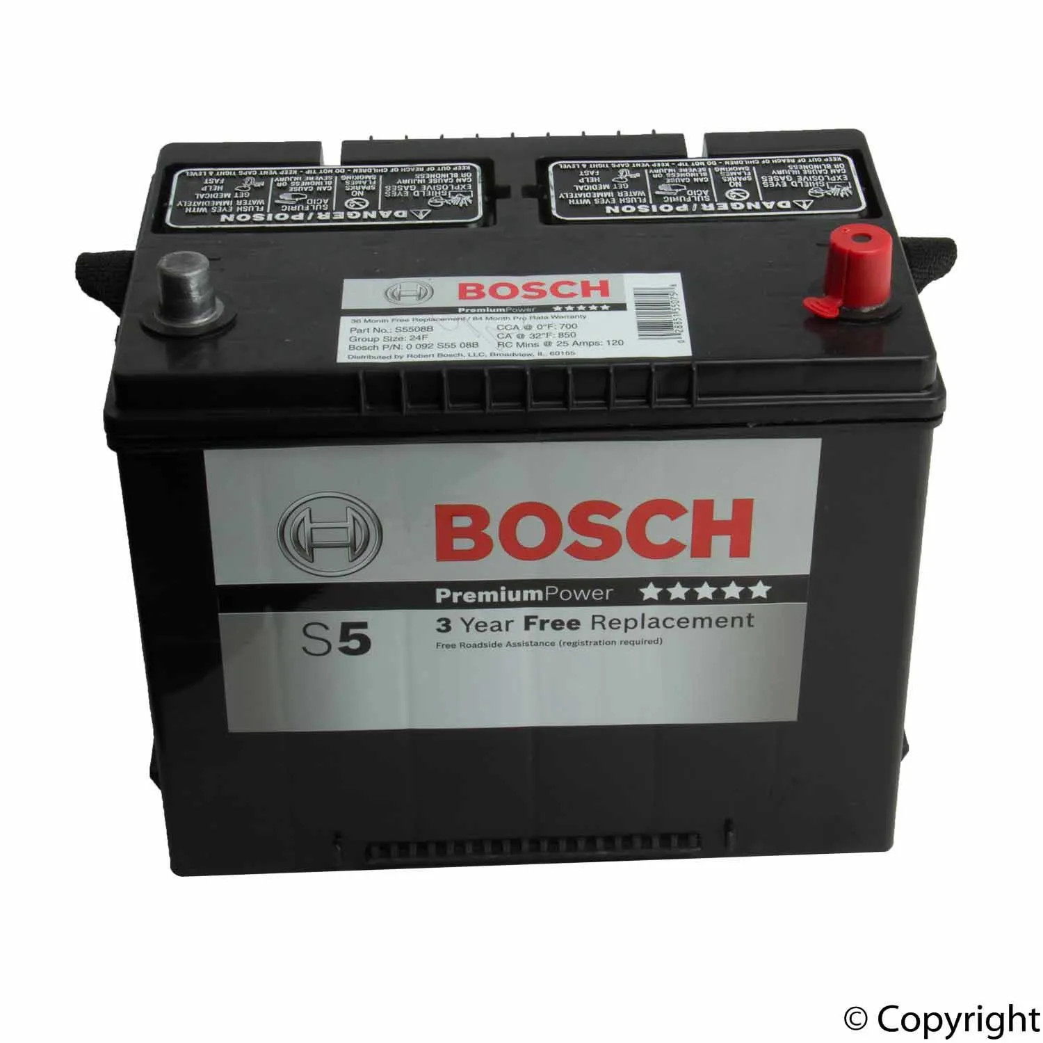 Bosch Premium Performance Starter Battery Bosch 284-S5508B