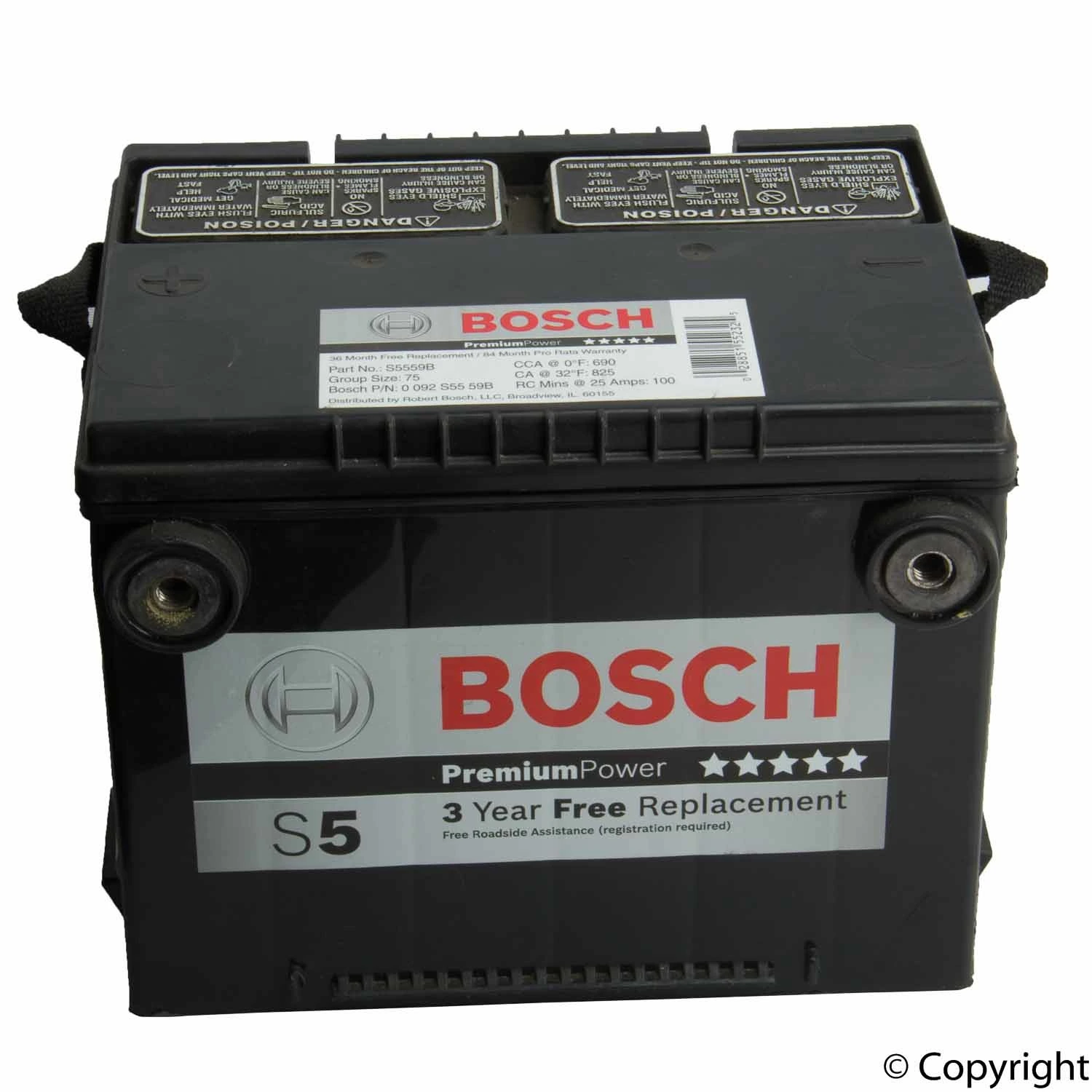 Bosch Premium Performance Starter Battery Bosch 284-S5559B