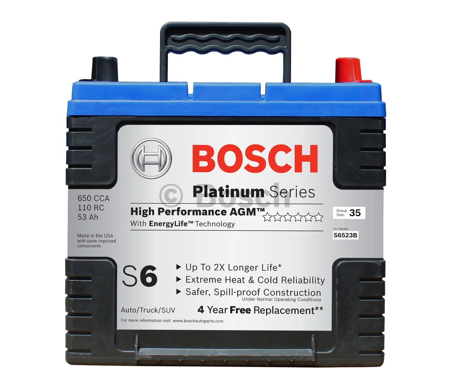 Bosch High Performance Starter Battery Bosch 284-S6523B