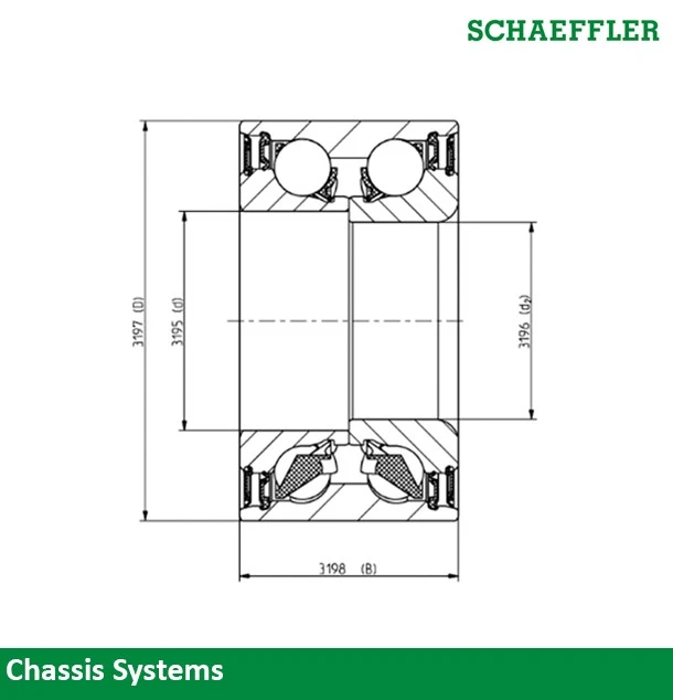 Schaeffler Wheel Bearing - Generation 1 Schaeffler 497-609082