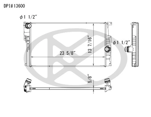 Koyorad Radiator A13600 Koyorad 361-A13600