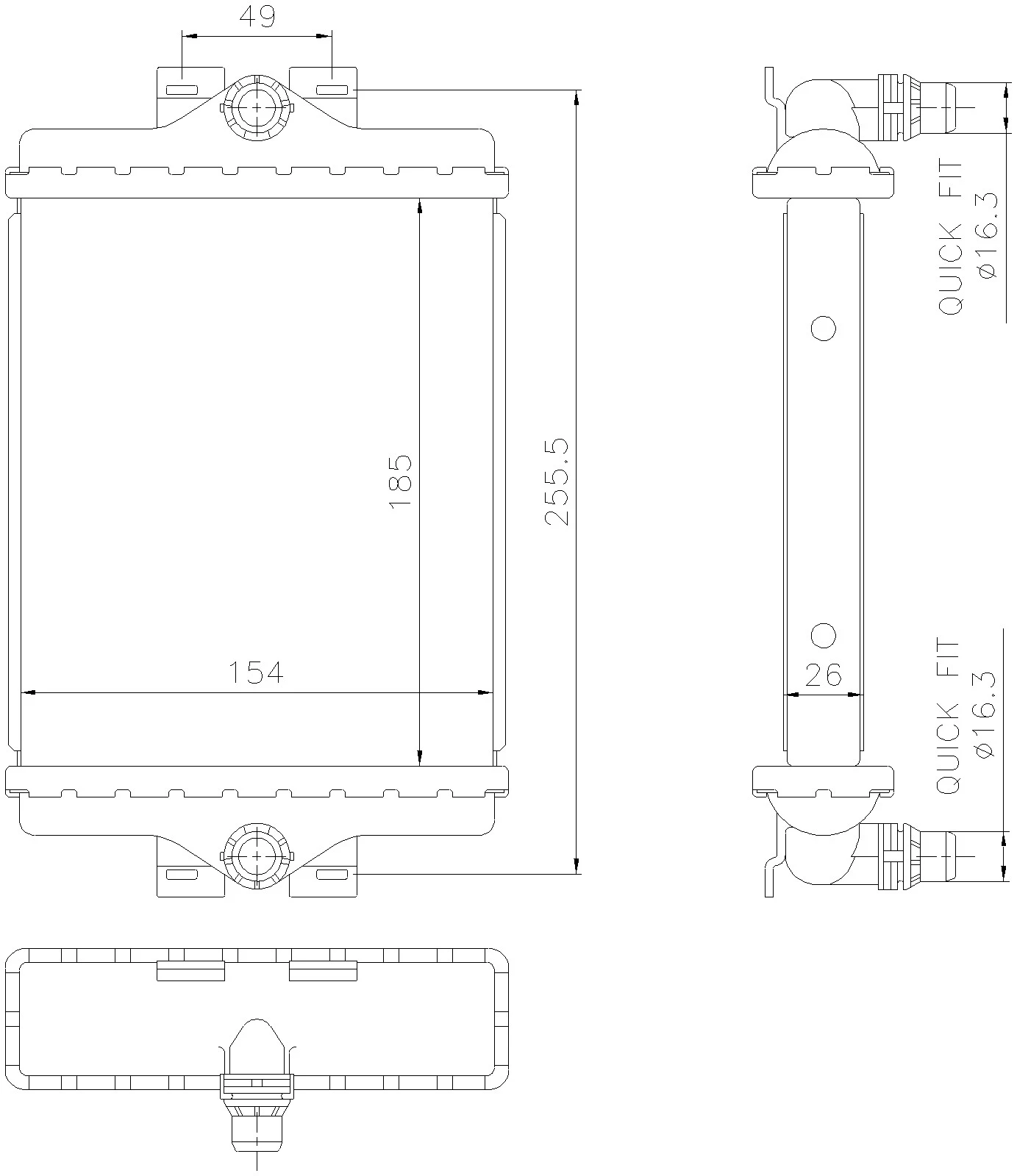 Radiator Nissens 327-606296