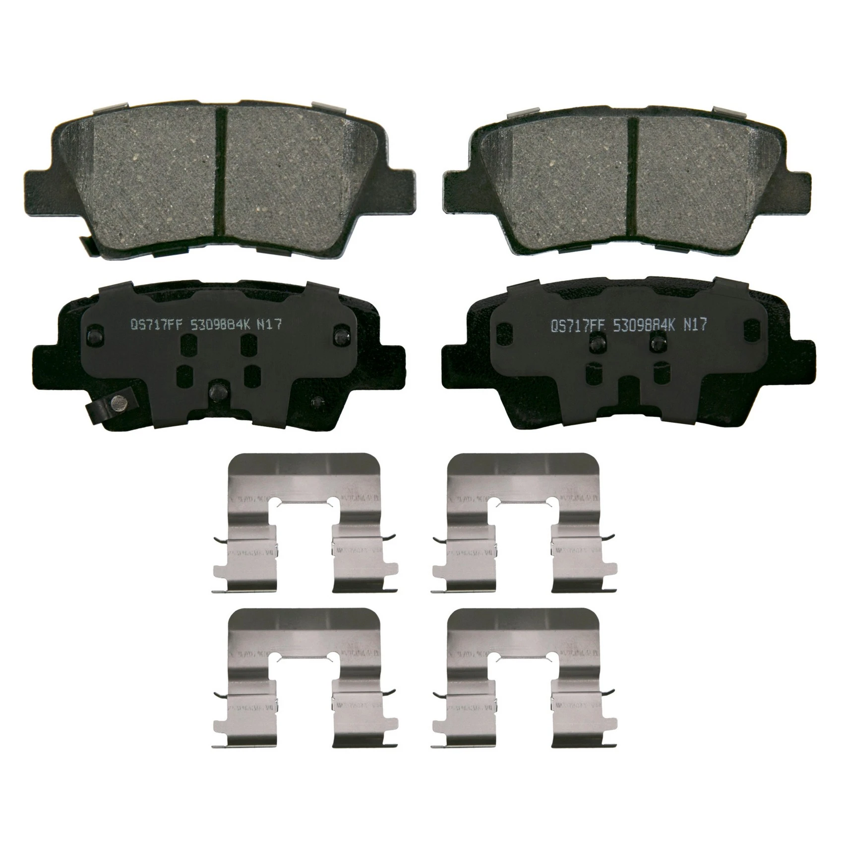 QuickStop Rear Disc Brake Pad Set Ceramic Wagner Brake 621-ZD1813
